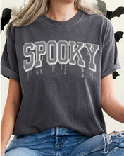 Load image into Gallery viewer, Halloween Spooky Comfort Colors® T-Shirt, Women's Cute Varsity Letters Dripping Blood T-Shirt