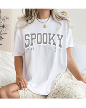 Load image into Gallery viewer, Halloween Spooky Comfort Colors® T-Shirt, Women's Cute Varsity Letters Dripping Blood T-Shirt