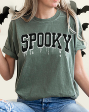 Load image into Gallery viewer, Halloween Spooky Comfort Colors® T-Shirt, Women's Cute Varsity Letters Dripping Blood T-Shirt