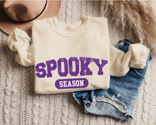 Load image into Gallery viewer, Women's Halloween or Fall Spooky Season Sweatshirt Varsity Letters Shirt