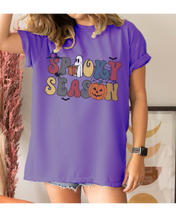 Load image into Gallery viewer, Women's Halloween Spooky Season Comfort Colors® Halloween T-Shirt, Women's Stay Spooky T-Shirt