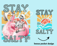 Load image into Gallery viewer, Trendy Summer PNG Sublimation, Front and Back T-Shirt Design, Skeleton Beach Day Digital Download