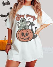 Load image into Gallery viewer, Women's Cute Halloween Comfort Colors® Halloween T-Shirt, Women's Stay Spooky T-Shirt