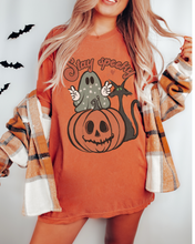 Load image into Gallery viewer, Women's Cute Halloween Comfort Colors® Halloween T-Shirt, Women's Stay Spooky T-Shirt