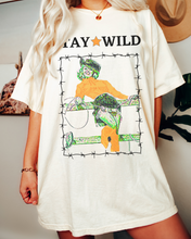 Load image into Gallery viewer, Stay Wild Comfort Colors® Shirt, Trendy Women's T-Shirt, Garment Dyed, Retro Inspired T-Shirt, Bach Party Tee