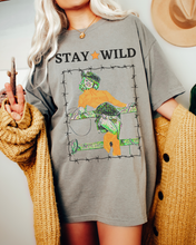 Load image into Gallery viewer, Stay Wild Comfort Colors® Shirt, Trendy Women's T-Shirt, Garment Dyed, Retro Inspired T-Shirt, Bach Party Tee