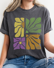 Load image into Gallery viewer, Abstract Sunflowers Comfort Colors T-Shirt, Women's Distressed-Look Design