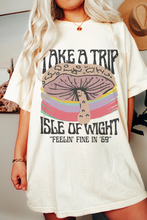 Load image into Gallery viewer, Take A Trip Isle of Wight Music Festival Bella Canvas® T-Shirt, T-Shirt Dress, Retro Design Festival Tee