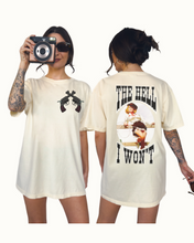 Load image into Gallery viewer, The Hell I Won't Comfort Colors® Shirt, Trendy Western Cowgirl T-Shirt, Garment Dyed T-Shirt