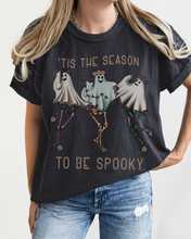 Load image into Gallery viewer, Halloween Comfort Colors® T-Shirt, Tis The Season To Be Spooky Women's Halloween Design Tee, Retro Design T-Shirt
