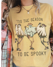 Load image into Gallery viewer, Halloween Comfort Colors® T-Shirt, Tis The Season To Be Spooky Women's Halloween Design Tee, Retro Design T-Shirt