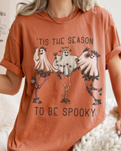 Load image into Gallery viewer, Halloween Comfort Colors® T-Shirt, Tis The Season To Be Spooky Women's Halloween Design Tee, Retro Design T-Shirt