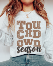 Load image into Gallery viewer, Women's Touchdown Season Crewneck Sweatshirt, Cute Football Season Mom Pullover