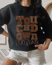 Load image into Gallery viewer, Women's Touchdown Season Crewneck Sweatshirt, Cute Football Season Mom Pullover