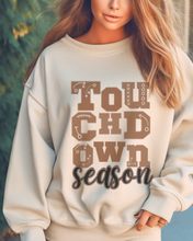Load image into Gallery viewer, Women's Touchdown Season Crewneck Sweatshirt, Cute Football Season Mom Pullover
