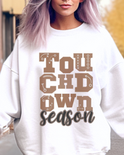 Load image into Gallery viewer, Women's Touchdown Season Crewneck Sweatshirt, Cute Football Season Mom Pullover