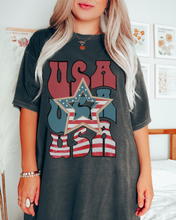 Load image into Gallery viewer, USA 4th of July Comfort Colors® Shirt, Trendy Women's T-Shirt, Garment Dyed, Retro Inspired T-Shirt