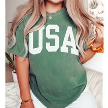 Load image into Gallery viewer, USA July 4th Comfort Colors® T-Shirt, T-Shirt Dress, Retro Fourth of July Design, Oversized Print Summer T-Shirt