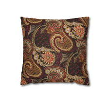 Load image into Gallery viewer, Fall Pillow Covers, Rustic Country Square covers, Country Farmhouse Decor, Paisley Pumpkin Pillowcase Set, Modern Farmhouse Decor