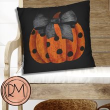 Load image into Gallery viewer, Halloween Pillow Cover, Fall Farmhouse, Country Square Pillow Covers, Pumpkin Pillow Cover, Pillow Cover, Fall Decor, Autumn Home Decor