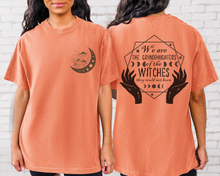 Load image into Gallery viewer, We Are the Granddaughters Halloween Comfort Colors® Front and Back Design T-Shirt, Women's Shirt