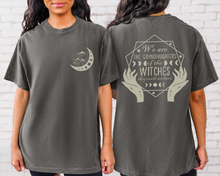 Load image into Gallery viewer, We Are the Granddaughters Halloween Comfort Colors® Front and Back Design T-Shirt, Women's Shirt