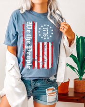Load image into Gallery viewer, We The People Comfort Colors® Shirt, Trendy 4th Of July T-Shirt, Garment Dyed T-Shirt