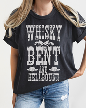 Load image into Gallery viewer, Whisky Bent and Hell Bound Comfort Colors® Shirt, Trendy Women's T-Shirt, Garment Dyed, Western Inspired T-Shirt, Boho T-Shirt