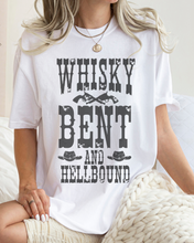 Load image into Gallery viewer, Whisky Bent and Hell Bound Comfort Colors® Shirt, Trendy Women's T-Shirt, Garment Dyed, Western Inspired T-Shirt, Boho T-Shirt