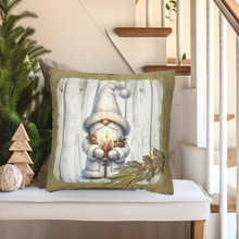 Load image into Gallery viewer, Christmas Pillow Cover, White Christmas Pillow Cover, Rustic Christmas, Holiday Pillow Cover, Farmhouse Decor Pillow, Christmas Porch Decor