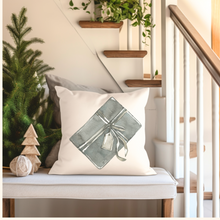 Load image into Gallery viewer, Christmas Pillowcovers, Rustic Country Square covers, Country Farmhouse Decor Pillowcase Set, Watercolor Designs, Free Shipping Eligible