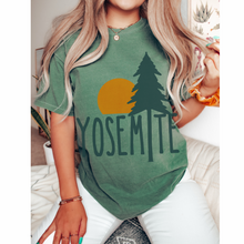 Load image into Gallery viewer, Yosemite Comfort Colors® T-Shirt, T-Shirt Dress, Boho Design, Oversized Print Summer Camping, Hiking, Adventure T-Shirt