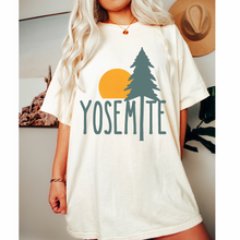 Load image into Gallery viewer, Yosemite Comfort Colors® T-Shirt, T-Shirt Dress, Boho Design, Oversized Print Summer Camping, Hiking, Adventure T-Shirt