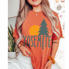 Load image into Gallery viewer, Yosemite Comfort Colors® T-Shirt, T-Shirt Dress, Boho Design, Oversized Print Summer Camping, Hiking, Adventure T-Shirt