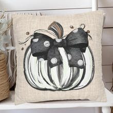 Load image into Gallery viewer, Fall Pillow Covers, Fall Pastel Pumpkins, Country Square Pillow Covers, Pillow Cover Set, Pillowcase Set