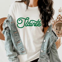Load image into Gallery viewer, Women's Slainte St. Patrick's Day Crewneck Sweatshirt or T-Shirt Unisex Cozy Gildan Pullover or T-Shirt