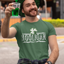 Load image into Gallery viewer, St. Patrick's Day Hooligan Unisex Comfort Colors® T-shirt, Men's or Women's Spring T-Shirt in Light Green, Sage or MossT-Shirt