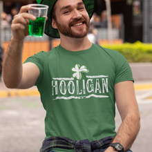 Load image into Gallery viewer, St. Patrick's Day Hooligan Unisex Comfort Colors® T-shirt, Men's or Women's Spring T-Shirt in Light Green, Sage or MossT-Shirt