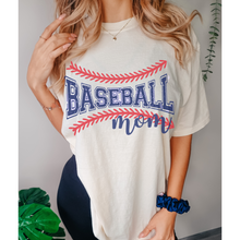Load image into Gallery viewer, Baseball Mom Comfort Colors® T-Shirt, Spring or Summer Tee, Gift for Mom, Distressed, Retro Design Baseball Mom T-Shirt
