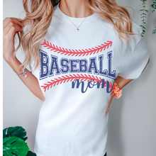 Load image into Gallery viewer, Baseball Mom Comfort Colors® T-Shirt, Spring or Summer Tee, Gift for Mom, Distressed, Retro Design Baseball Mom T-Shirt