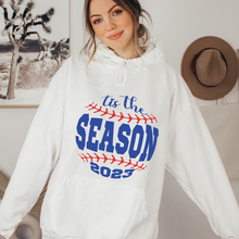Load image into Gallery viewer, Women's Spring or Summer Tis The Season 2023 Crewneck Sweatshirt Hoodie T-Shirt or Tank Retro Baseball Design Spring Gift for Mom