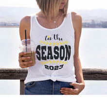 Load image into Gallery viewer, Women's Spring or Summer Tis The Season 2023 Crewneck Sweatshirt Hoodie T-Shirt or Tank Retro Baseball Design Spring Gift for Mom
