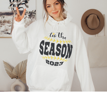 Load image into Gallery viewer, Women's Spring or Summer Tis The Season 2023 Crewneck Sweatshirt Hoodie T-Shirt or Tank Retro Baseball Design Spring Gift for Mom