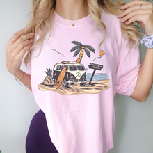 Load image into Gallery viewer, Always Free Shipping! Trendy Comfort Colors® Retro Hippie Beach Van T-shirt, Spring Break or Summer T-Shirt Daytona CityBeach Beach Spring Break T-Shirt