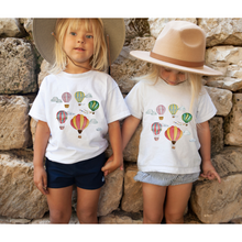 Load image into Gallery viewer, Kids Watercolor Balloons T-Shirts Toddler and Youth Sizes Hand Painted Balloons Spring Summer Tees Bella & Canvas Soft Shirts Boys or Girls