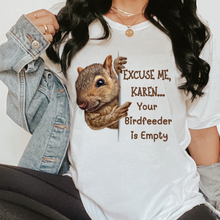 Load image into Gallery viewer, Women's Funny Karen Crewneck Comfort Colors T-Shirt Unisex Funny Squirrel Gift Cute Graphic Personalized Gift for Her