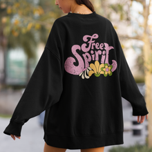 Load image into Gallery viewer, Free Spirit Unisex Heavy Blend™ Crewneck Sweatshirt Vintage, Retro Free Spirit Design Hippie Pullover Choose Front or Back Design