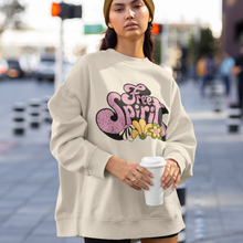 Load image into Gallery viewer, Free Spirit Unisex Heavy Blend™ Crewneck Sweatshirt Vintage, Retro Free Spirit Design Hippie Pullover Choose Front or Back Design