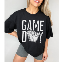 Load image into Gallery viewer, Game Day Comfort Colors® T-Shirt, Spring or Summer Tee, Gift for Mom, Distressed Design Game Day T-Shirt, Baseball T-Shirt