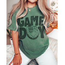 Load image into Gallery viewer, Game Day Comfort Colors® T-Shirt, Spring or Summer Tee, Gift for Mom, Distressed Design Game Day T-Shirt, Baseball T-Shirt